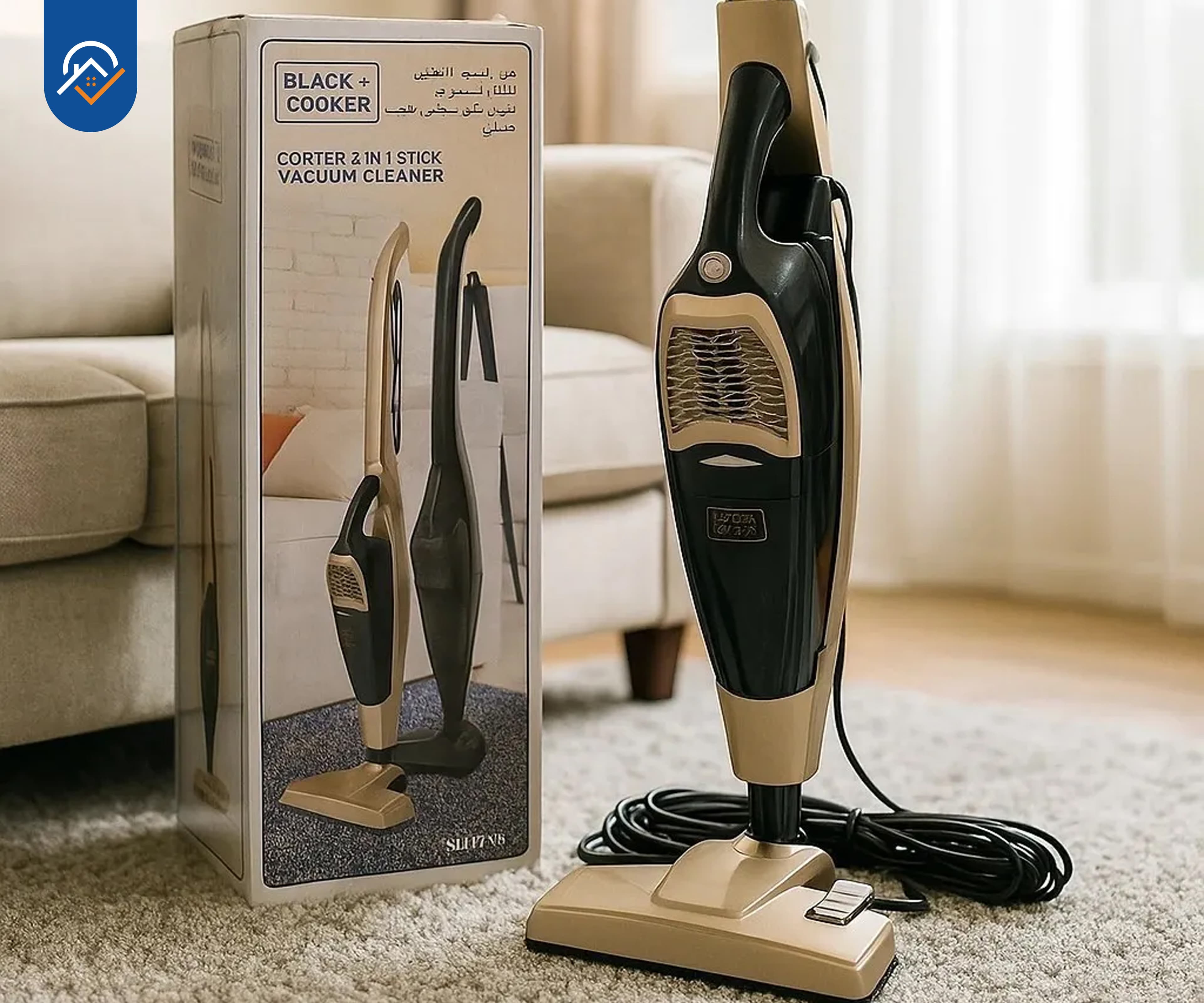 جارو برقی ایستاده بلک کوکر مدل BC980