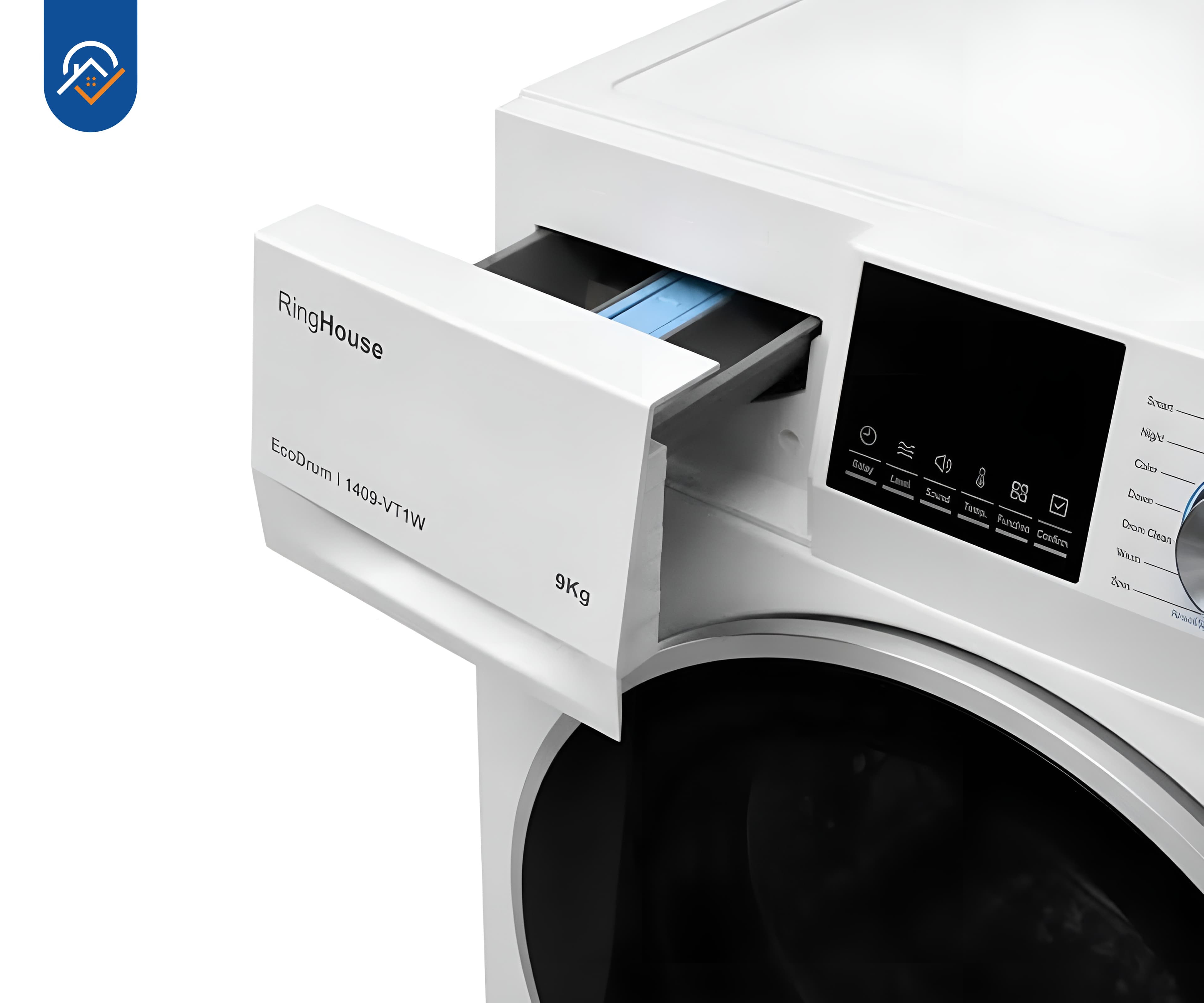 ماشین لباسشویی 9 کیلوگرم رینگ هاوس مدل 1409VT1W