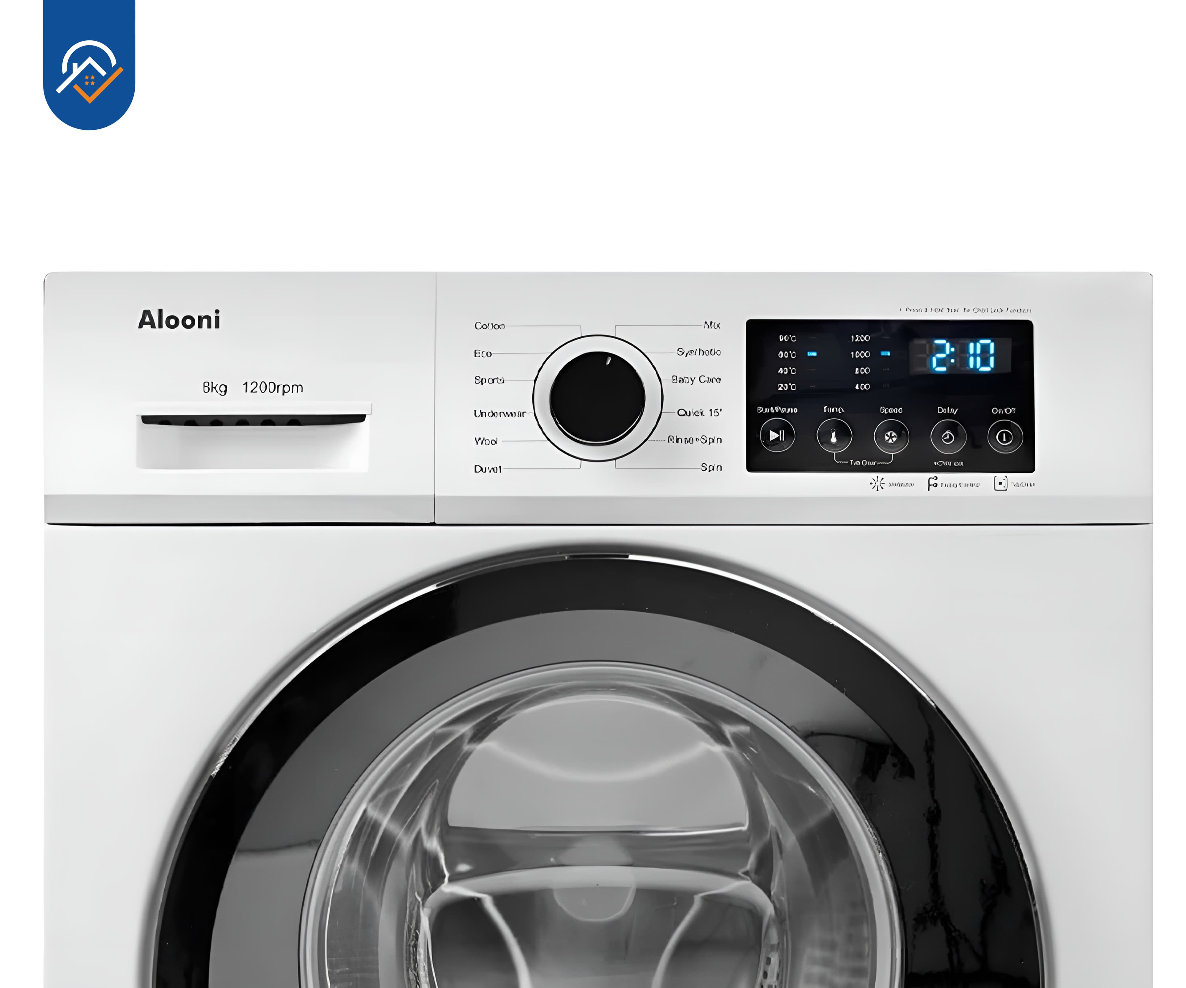 ماشین لباسشویی 8 کیلوگرم آلونی مدل AWM12082W